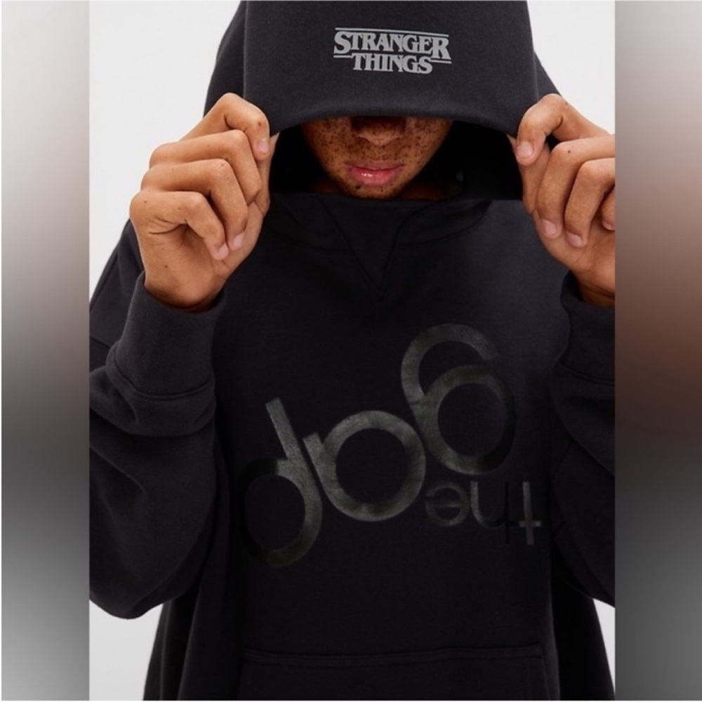 Gap X Stranger Things Teen Upside Down Logo Hoodie Sweatshirt
